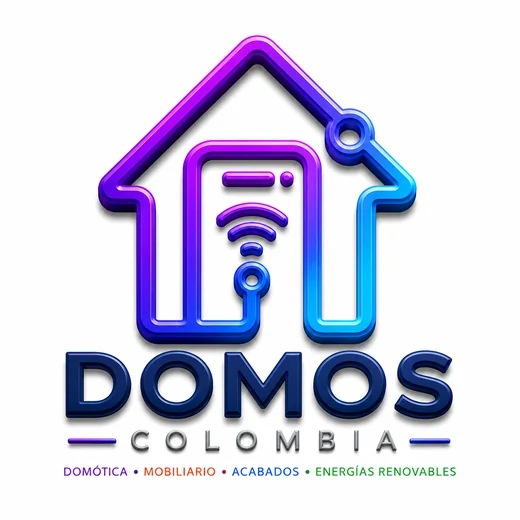 Logo DOMOS Colombia — domótica y hogares inteligentes